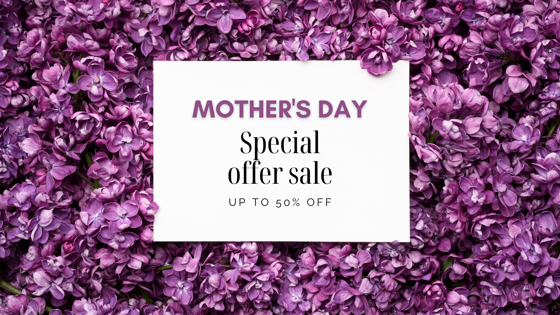 Mother's Day Sale Banner