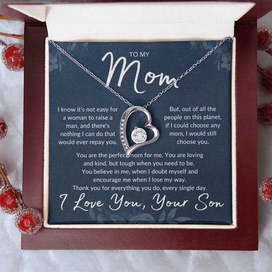 Mom's Love Necklace, from Son | Mother's Day, Holiday, Special Occasion Gift Necklace