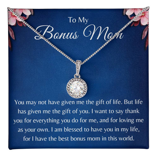 Eternal Hope Pendant Necklace for Bonus Mom, Mother's Day Gift, Birthday Gift for Mom