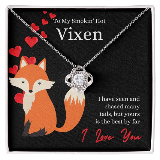 To My Smokin' Hot Vixen Necklace, Soulmate Gift, Jewelry Gift for Her, Love Necklace, Anniversary Gift