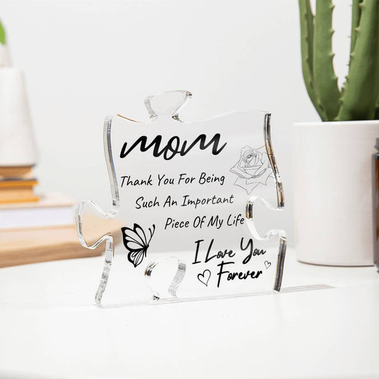 Printed Acrylic Puzzle Table Décor For Mother's Day, Birthday, Just Because Gift
