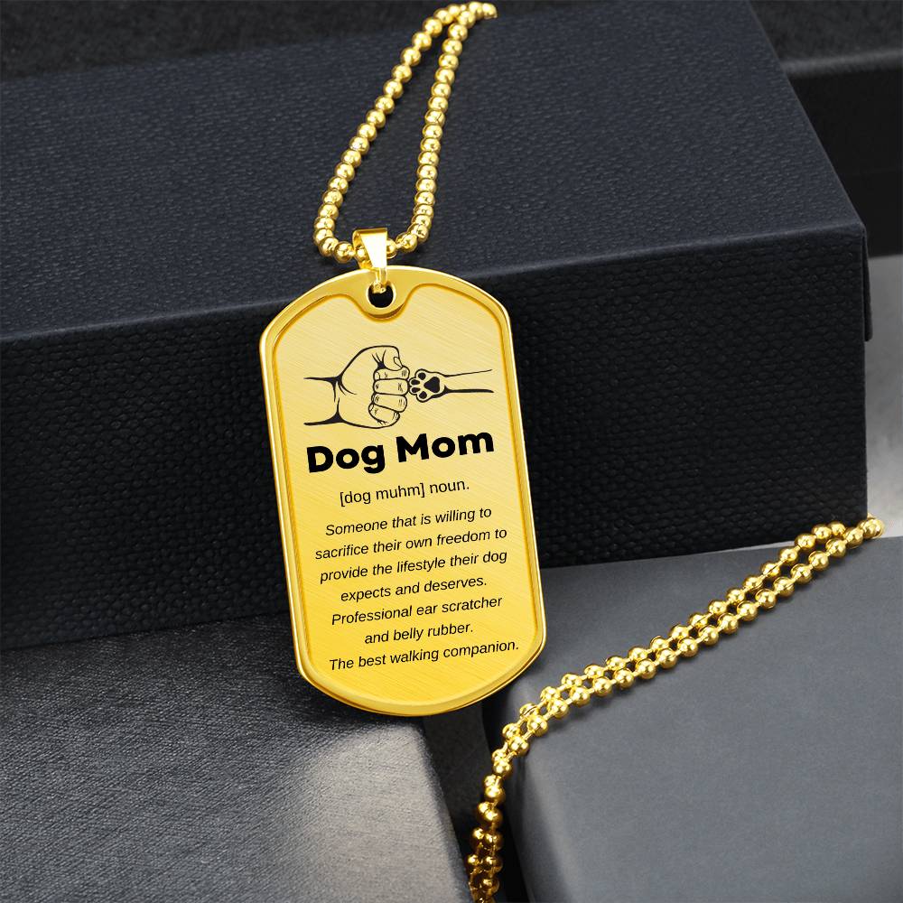 Dog Mom Dog Tag Perfect for Any Occassion: Birthday, Christmas, Mother's Day, Just Because