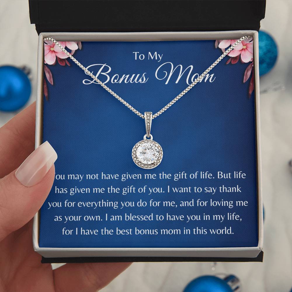 Eternal Hope Pendant Necklace for Bonus Mom, Mother's Day Gift, Birthday Gift for Mom