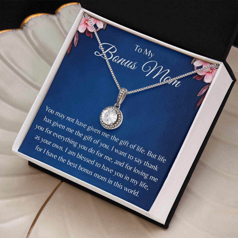 Eternal Hope Pendant Necklace for Bonus Mom, Mother's Day Gift, Birthday Gift for Mom