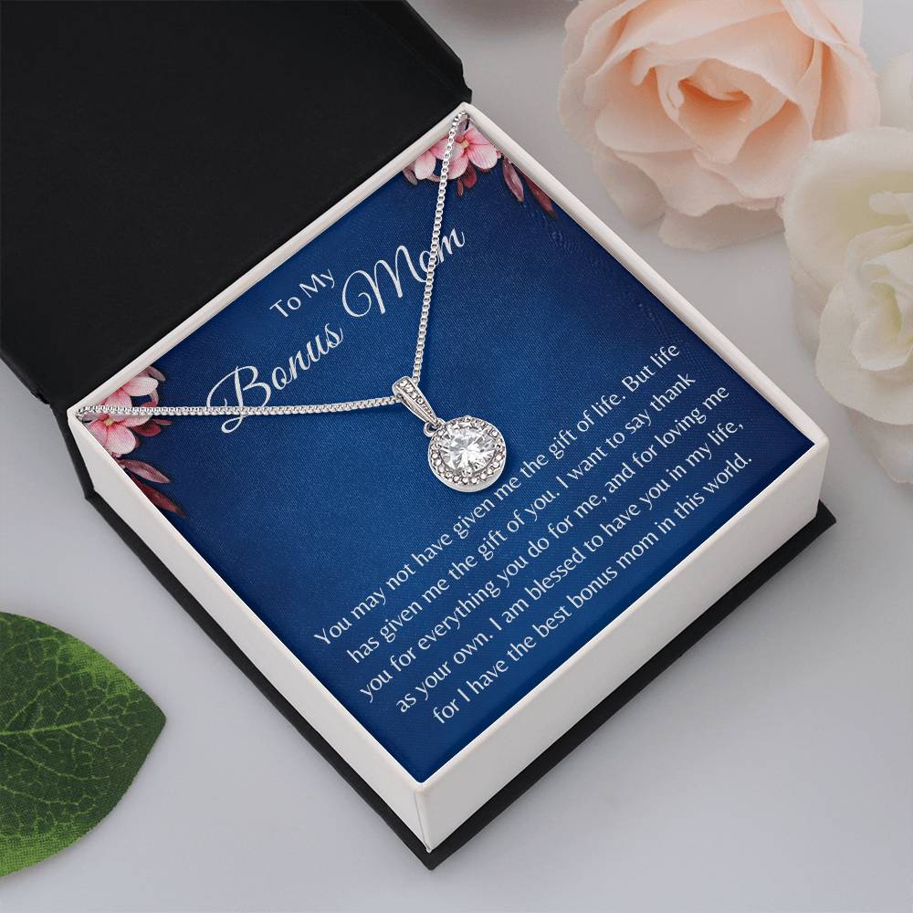 Eternal Hope Pendant Necklace for Bonus Mom, Mother's Day Gift, Birthday Gift for Mom