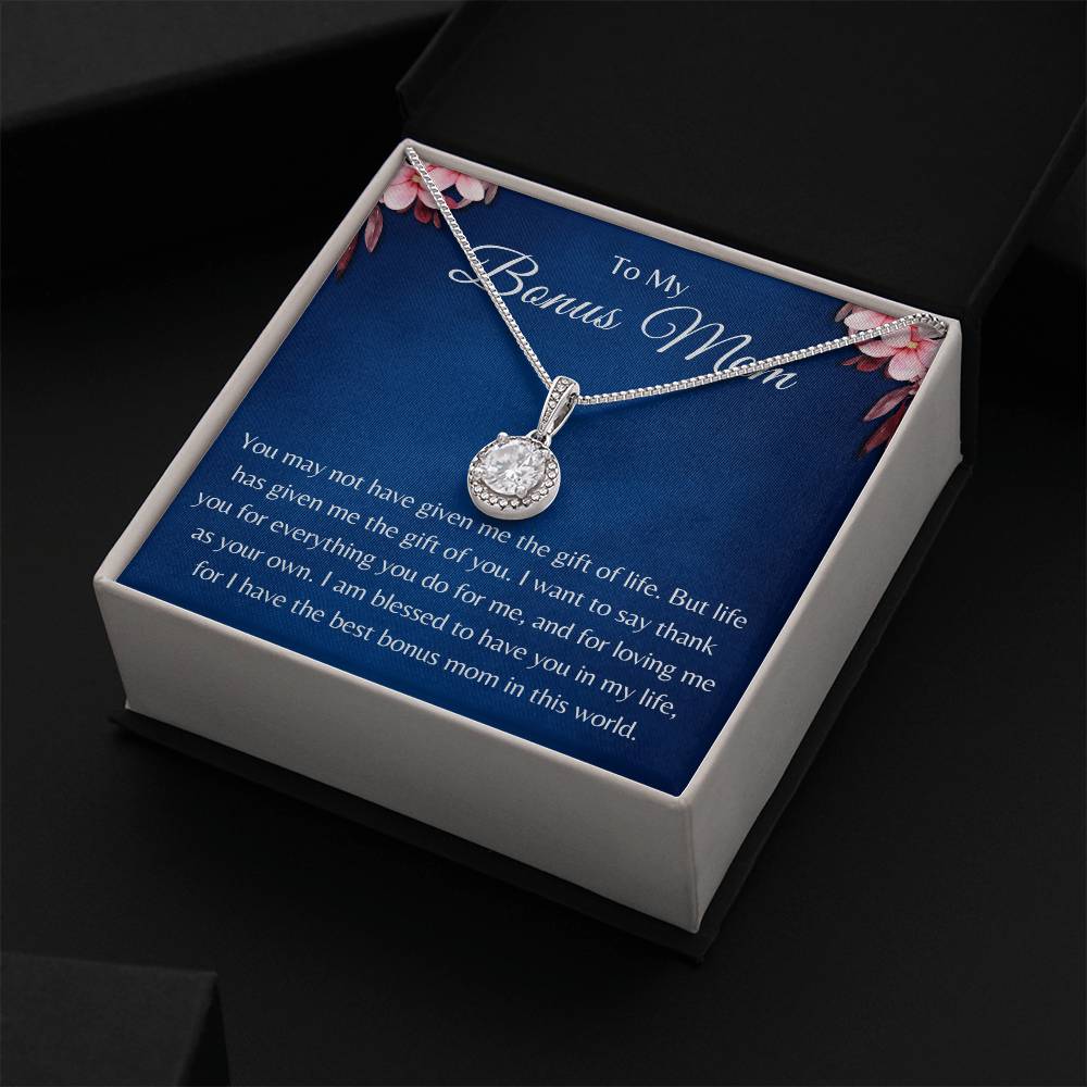 Eternal Hope Pendant Necklace for Bonus Mom, Mother's Day Gift, Birthday Gift for Mom