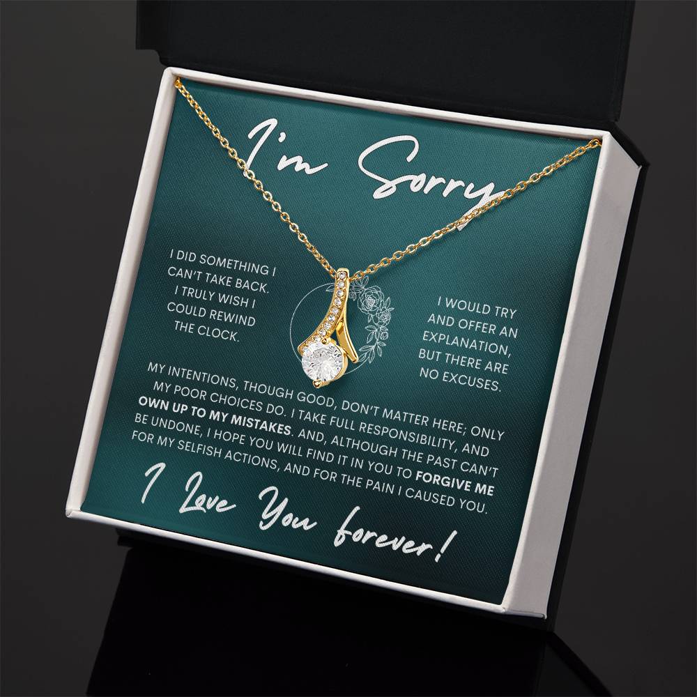 Alluring Beauty Necklace Apology Gift Necklace for Her, I'm Sorry Alluring Beauty Gift Necklace, Forgive Me Alluring Beauty Gift Necklace for Her