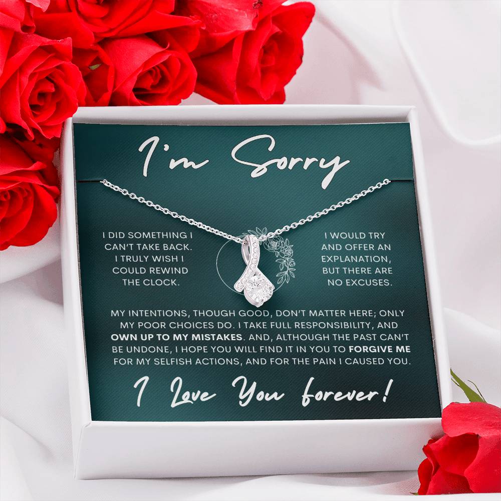 Alluring Beauty Necklace Apology Gift Necklace for Her, I'm Sorry Alluring Beauty Gift Necklace, Forgive Me Alluring Beauty Gift Necklace for Her