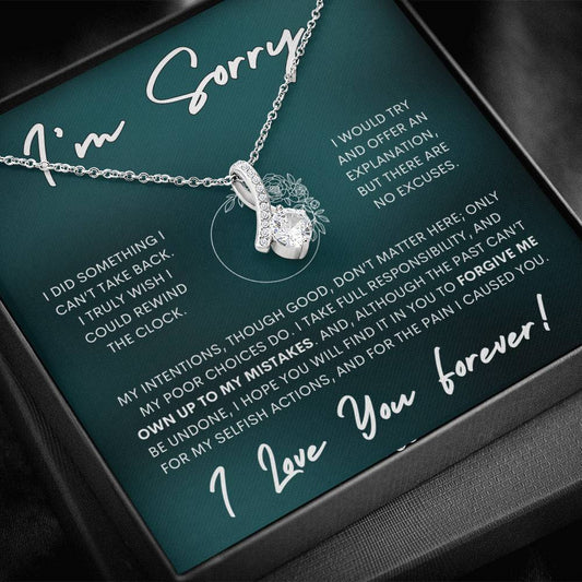 Alluring Beauty Necklace Apology Gift Necklace for Her, I'm Sorry Alluring Beauty Gift Necklace, Forgive Me Alluring Beauty Gift Necklace for Her