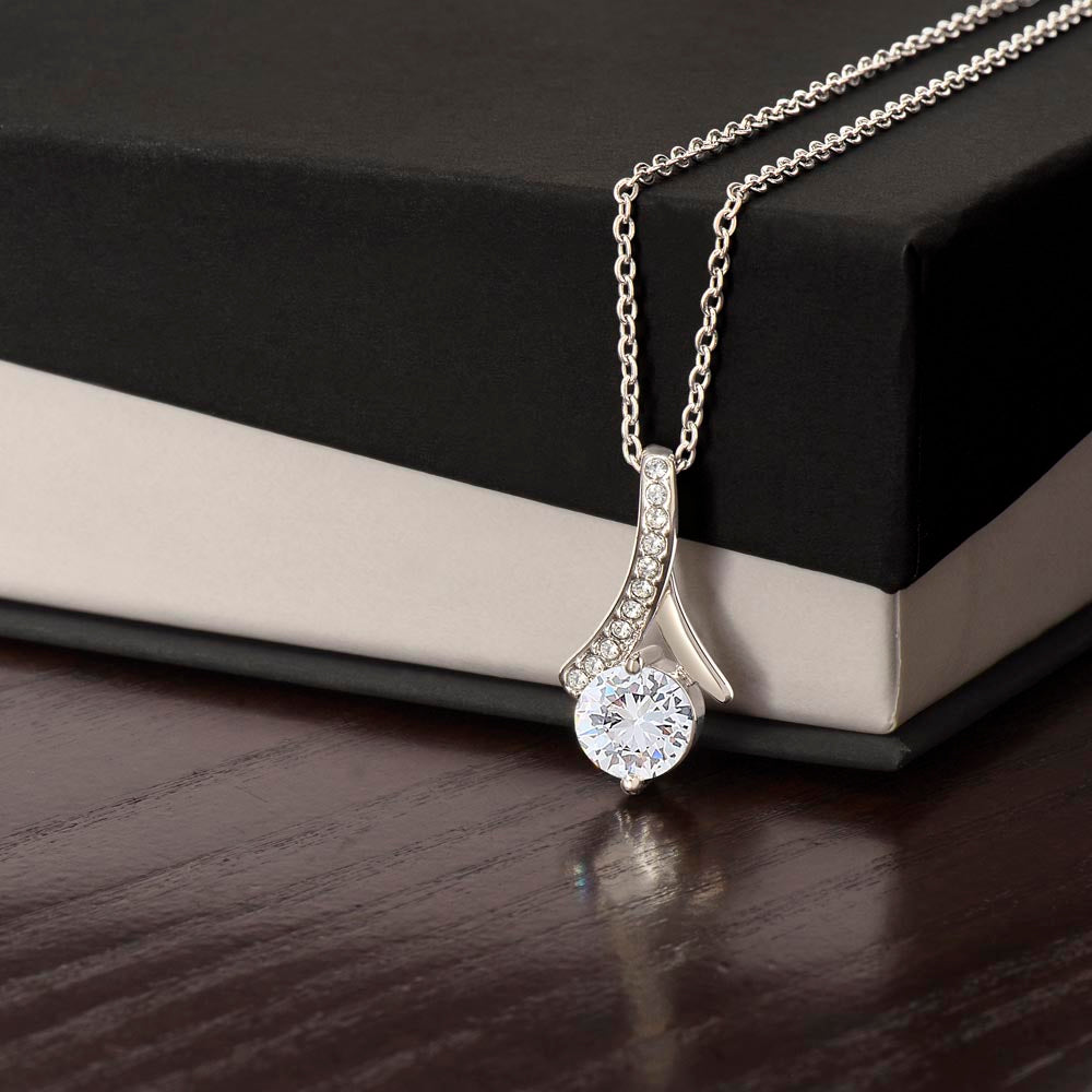 Alluring Beauty Necklace Apology Gift Necklace for Her, I'm Sorry Alluring Beauty Gift Necklace, Forgive Me Alluring Beauty Gift Necklace for Her (Wh Card)