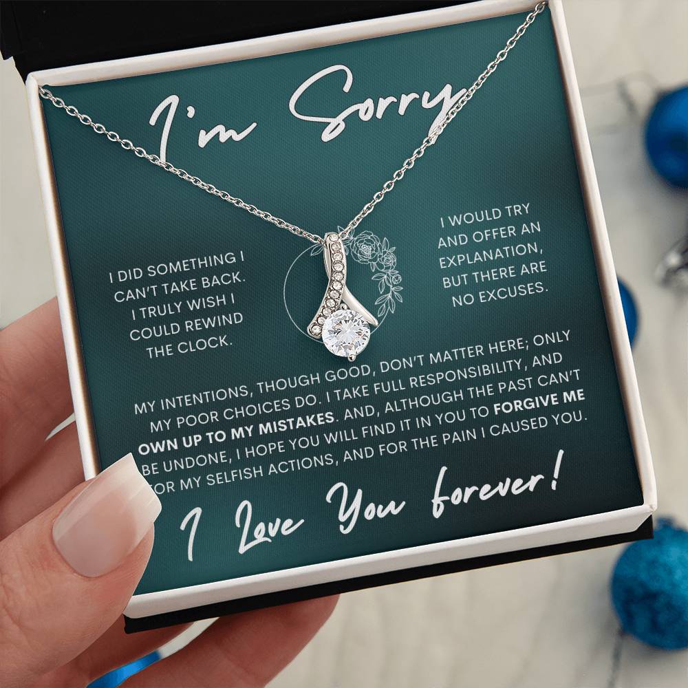 Alluring Beauty Necklace Apology Gift Necklace for Her, I'm Sorry Alluring Beauty Gift Necklace, Forgive Me Alluring Beauty Gift Necklace for Her