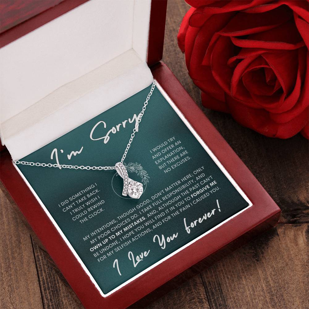 Alluring Beauty Necklace Apology Gift Necklace for Her, I'm Sorry Alluring Beauty Gift Necklace, Forgive Me Alluring Beauty Gift Necklace for Her