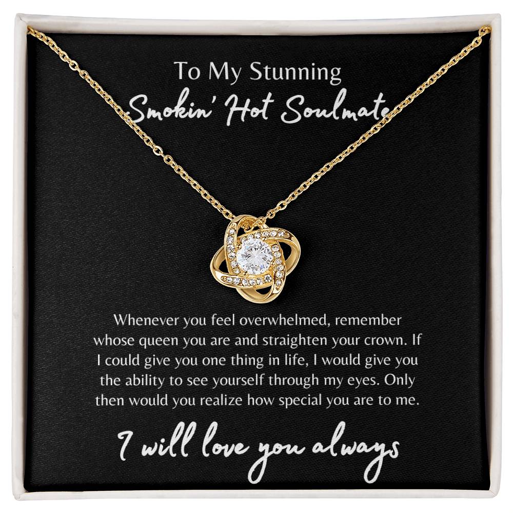 To My Smokin' Hot Soulmate Necklace, Soulmate Gift, Jewelry Gift for Her, Love Necklace, Anniversary Gift