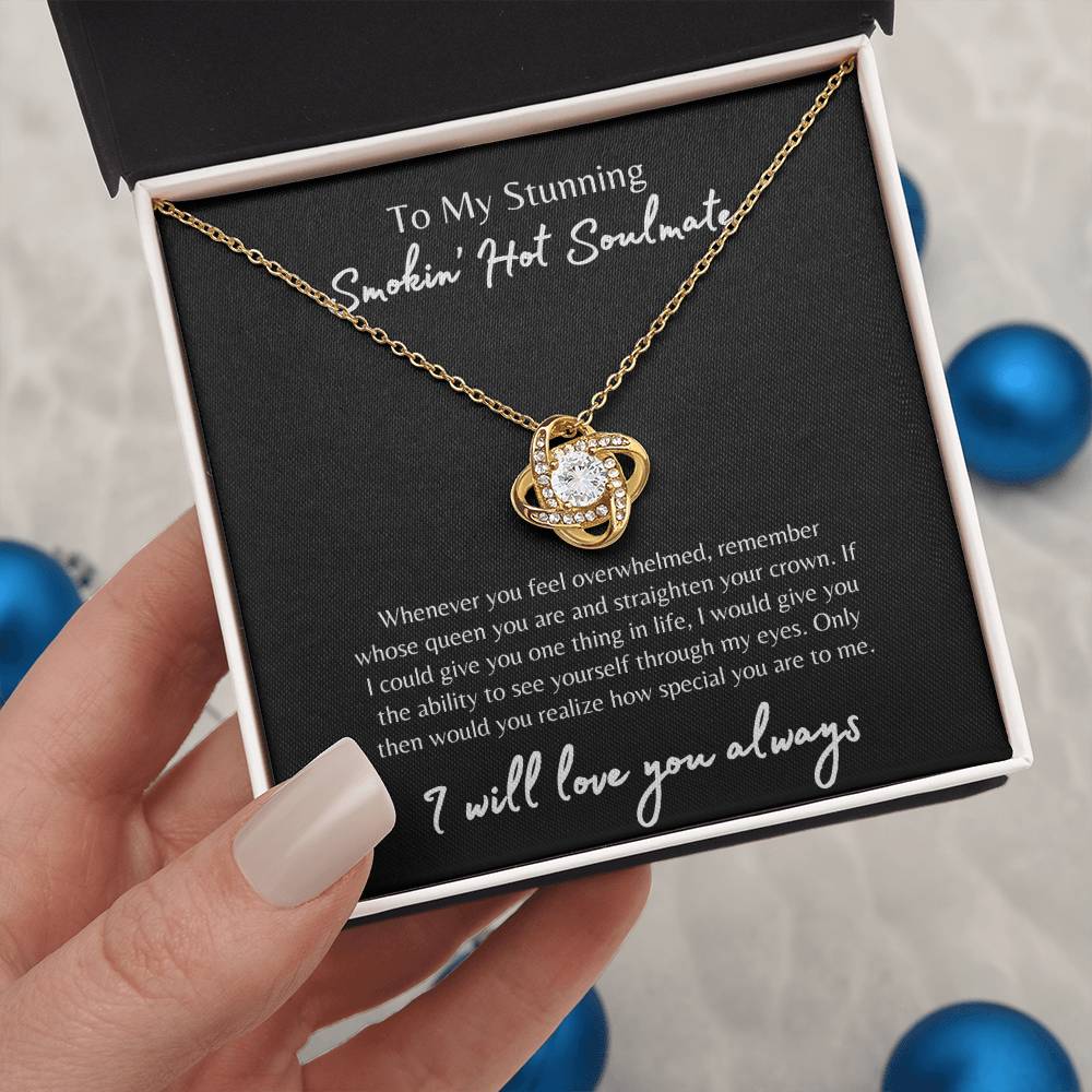 To My Smokin' Hot Soulmate Necklace, Soulmate Gift, Jewelry Gift for Her, Love Necklace, Anniversary Gift