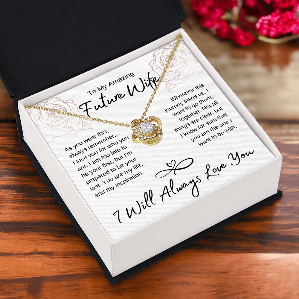 Eternal Love Knot Necklace Gift to Future Wife, Gift for Future Wife