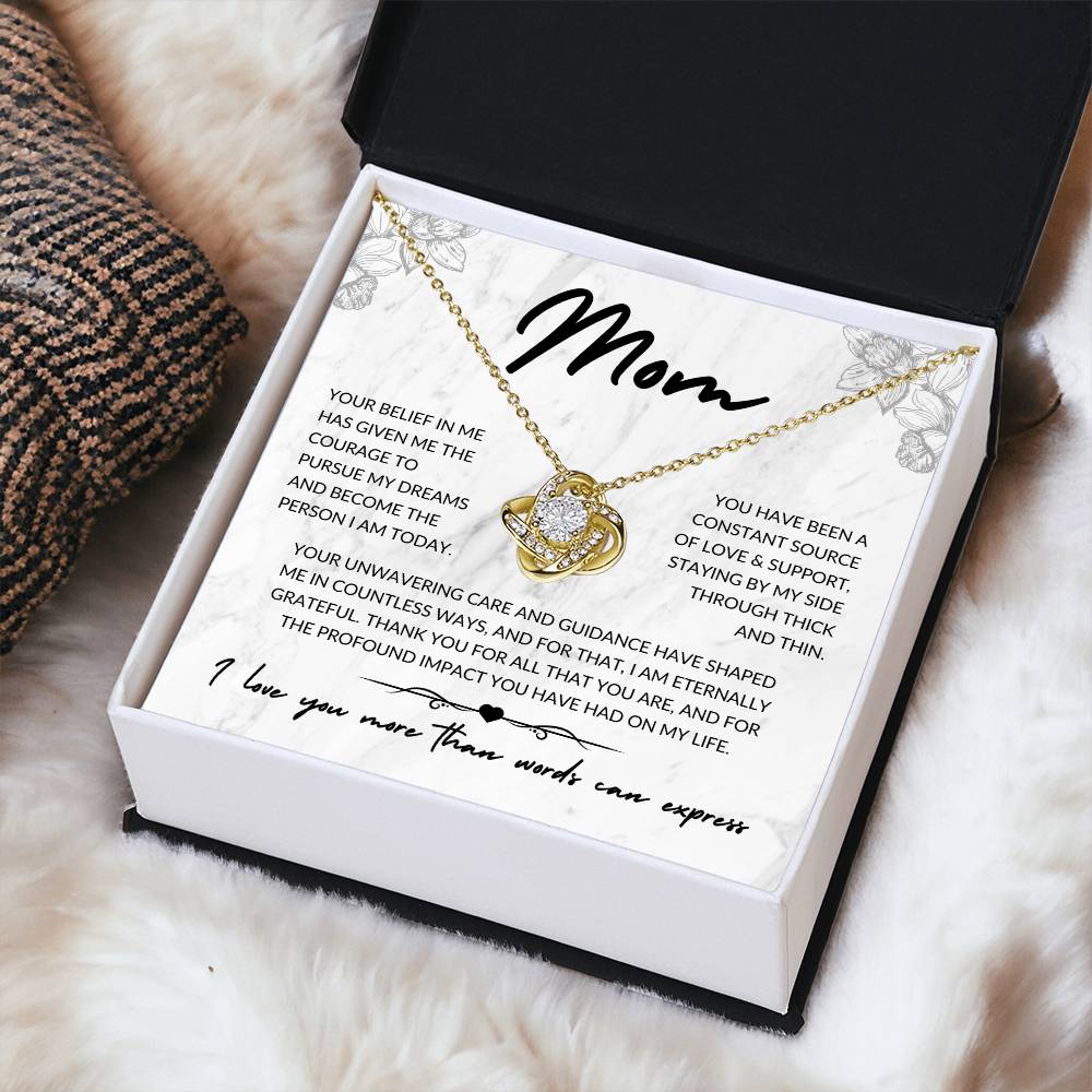 Gift Necklace for Mom | I Love You More Than Words...