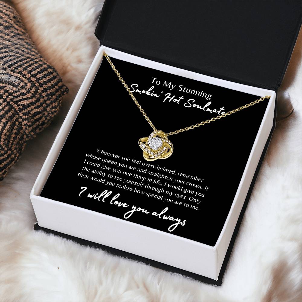 To My Smokin' Hot Soulmate Necklace, Soulmate Gift, Jewelry Gift for Her, Love Necklace, Anniversary Gift