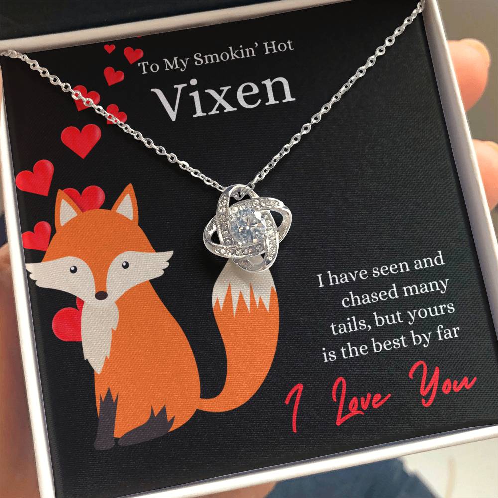 To My Smokin' Hot Vixen Necklace, Soulmate Gift, Jewelry Gift for Her, Love Necklace, Anniversary Gift