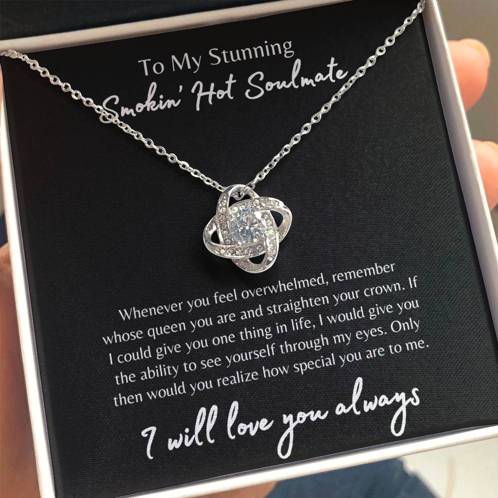 To My Smokin' Hot Soulmate Necklace, Soulmate Gift, Jewelry Gift for Her, Love Necklace, Anniversary Gift