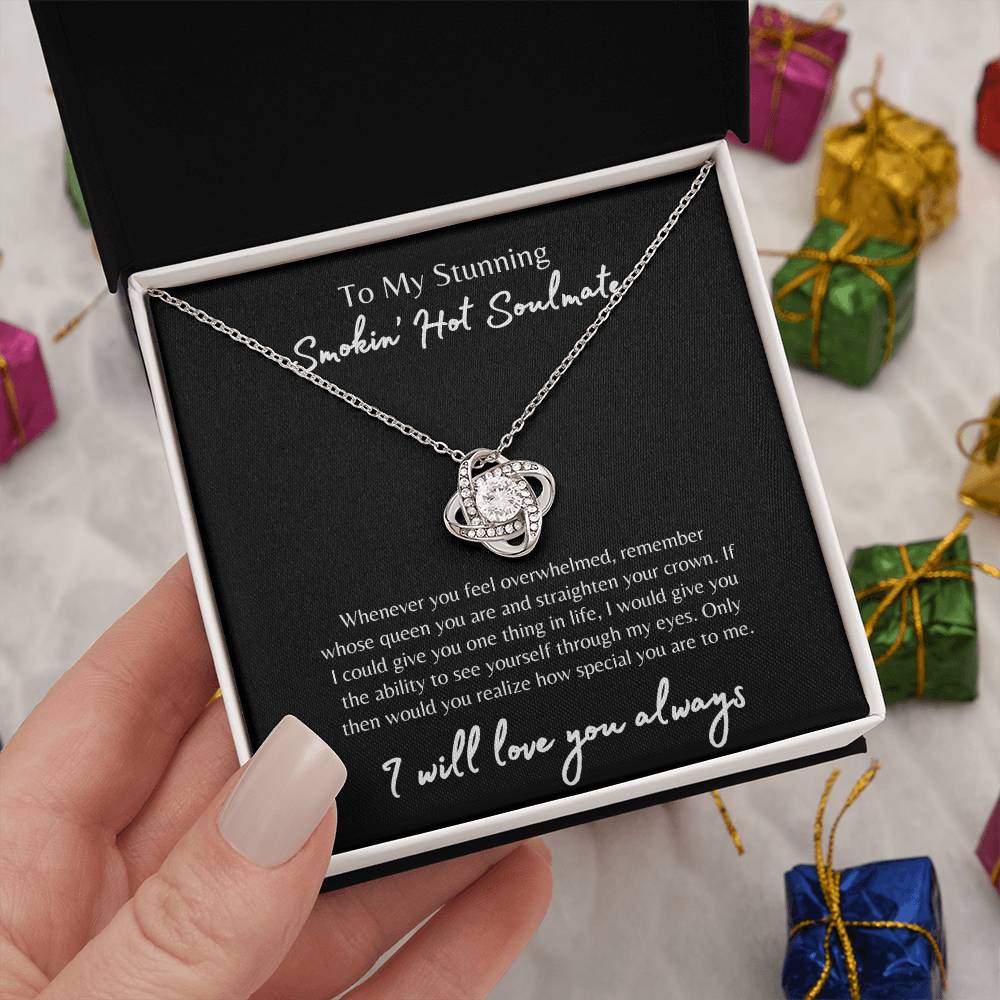 To My Smokin' Hot Soulmate Necklace, Soulmate Gift, Jewelry Gift for Her, Love Necklace, Anniversary Gift