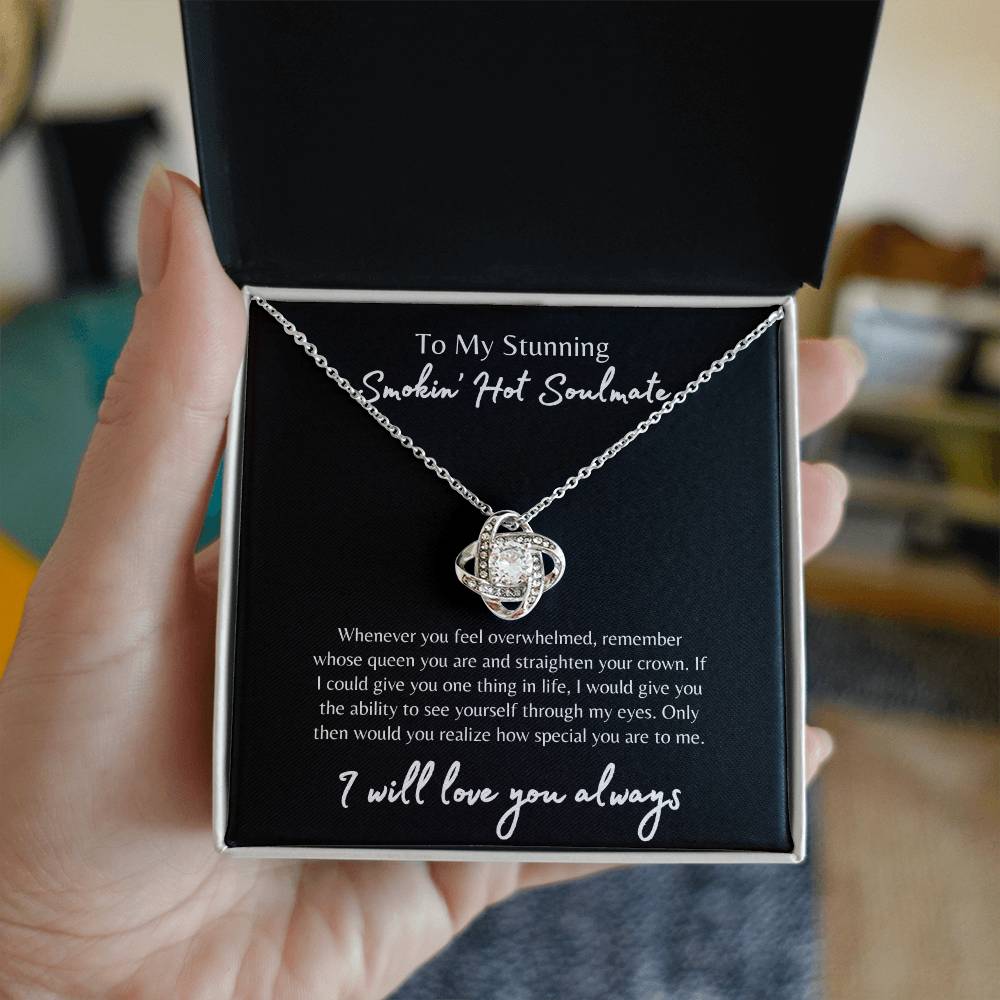 To My Smokin' Hot Soulmate Necklace, Soulmate Gift, Jewelry Gift for Her, Love Necklace, Anniversary Gift