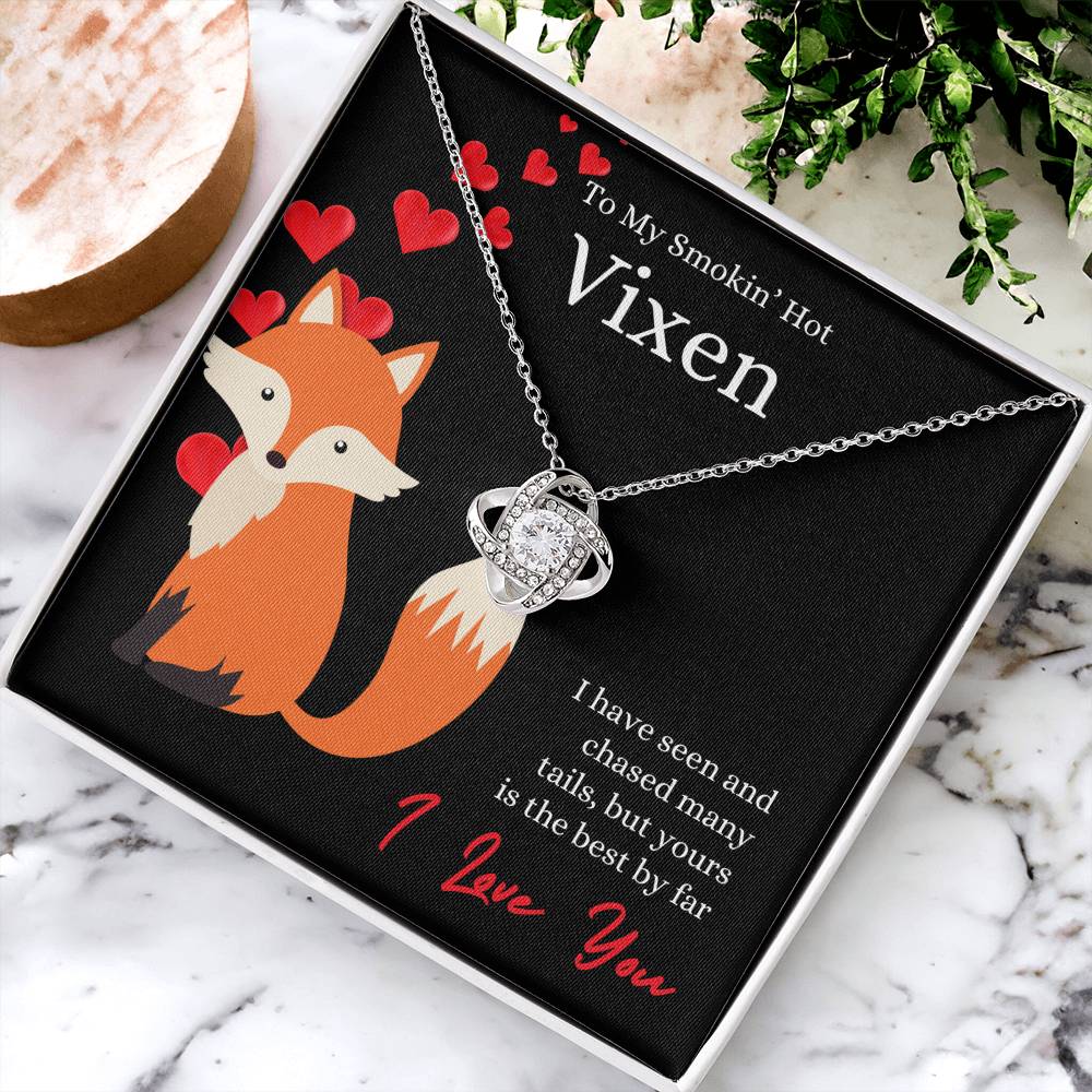 To My Smokin' Hot Vixen Necklace, Soulmate Gift, Jewelry Gift for Her, Love Necklace, Anniversary Gift