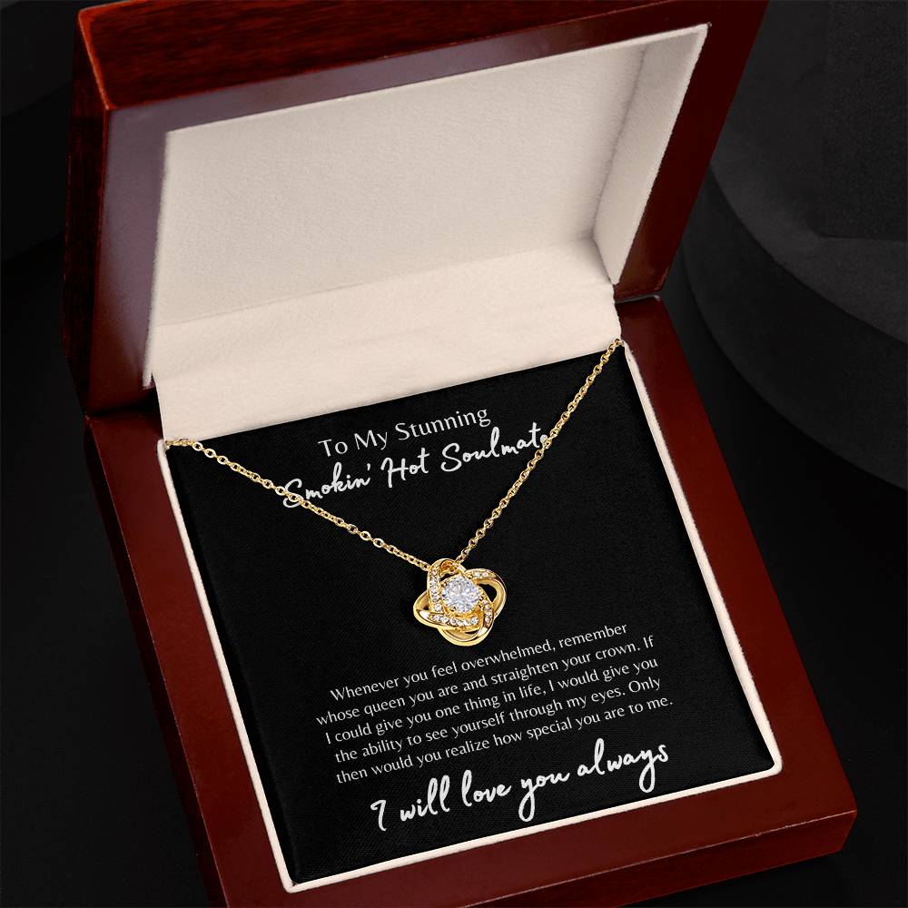 To My Smokin' Hot Soulmate Necklace, Soulmate Gift, Jewelry Gift for Her, Love Necklace, Anniversary Gift