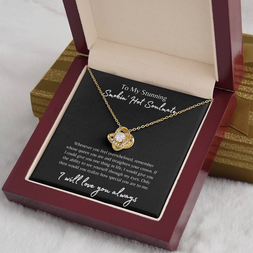 To My Smokin' Hot Soulmate Necklace, Soulmate Gift, Jewelry Gift for Her, Love Necklace, Anniversary Gift