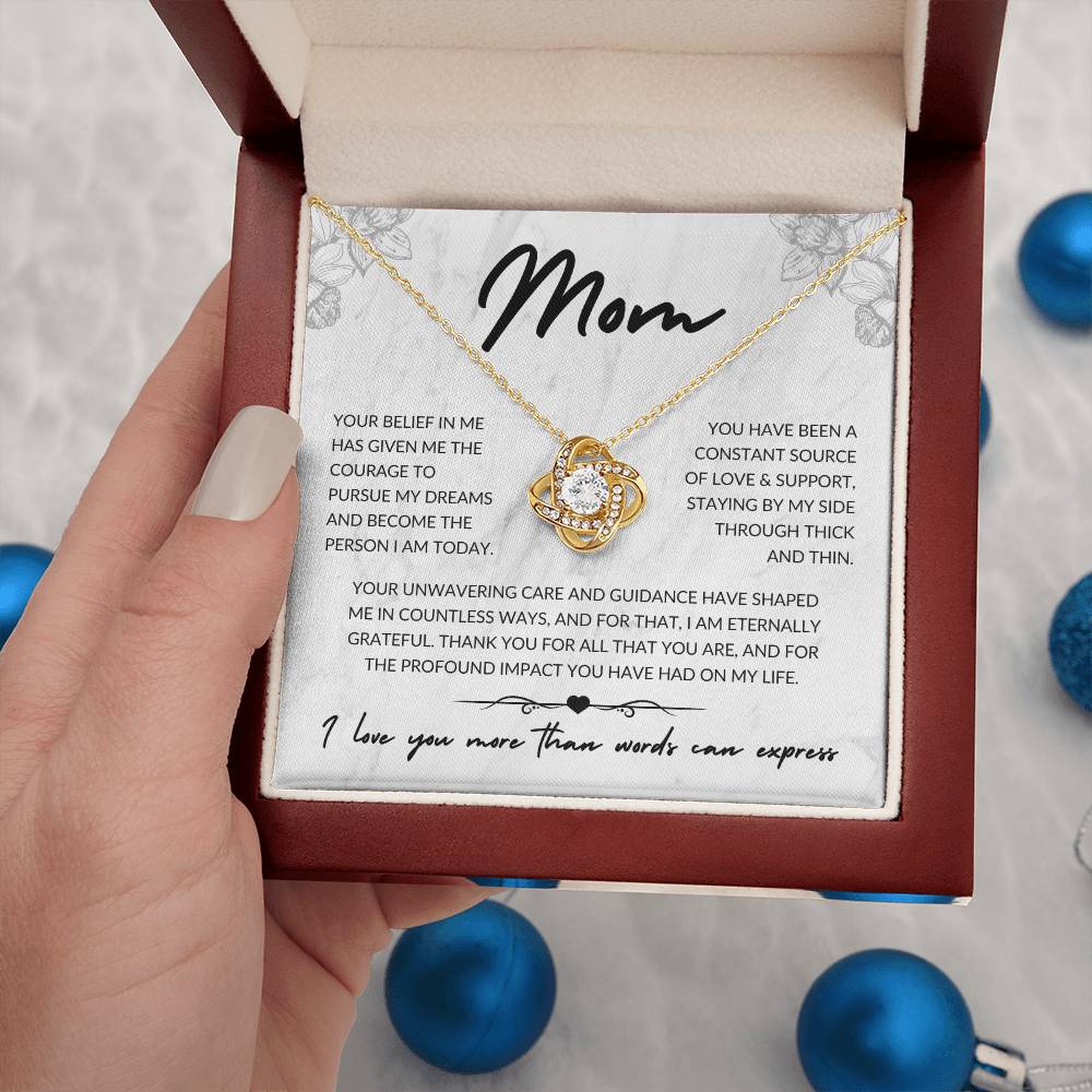 Gift Necklace for Mom | I Love You More Than Words...