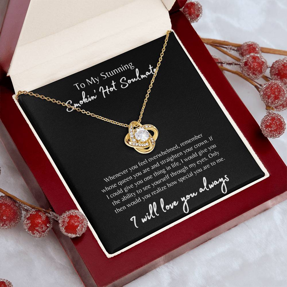 To My Smokin' Hot Soulmate Necklace, Soulmate Gift, Jewelry Gift for Her, Love Necklace, Anniversary Gift