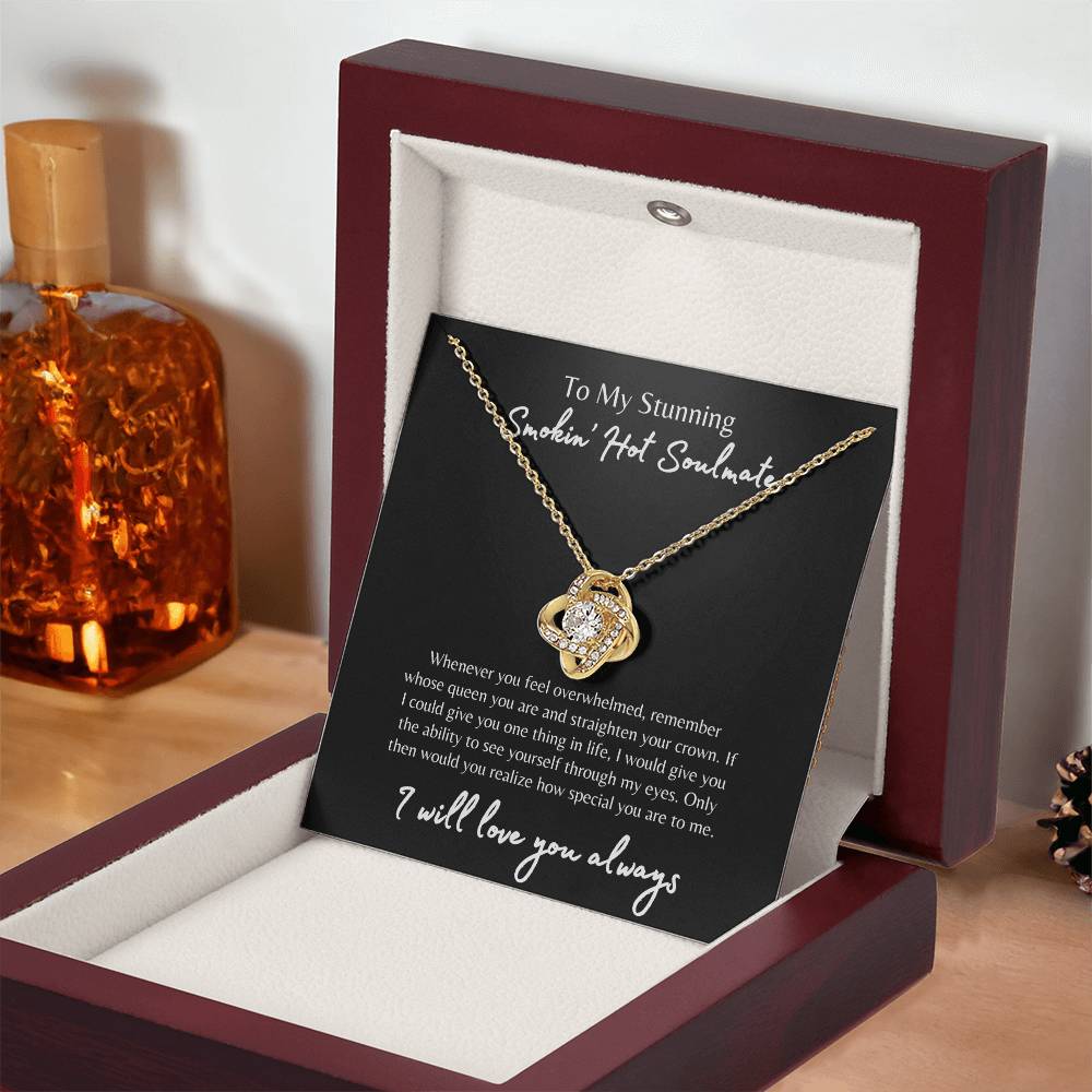 To My Smokin' Hot Soulmate Necklace, Soulmate Gift, Jewelry Gift for Her, Love Necklace, Anniversary Gift