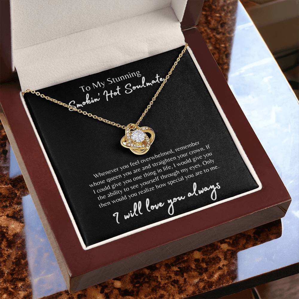 To My Smokin' Hot Soulmate Necklace, Soulmate Gift, Jewelry Gift for Her, Love Necklace, Anniversary Gift