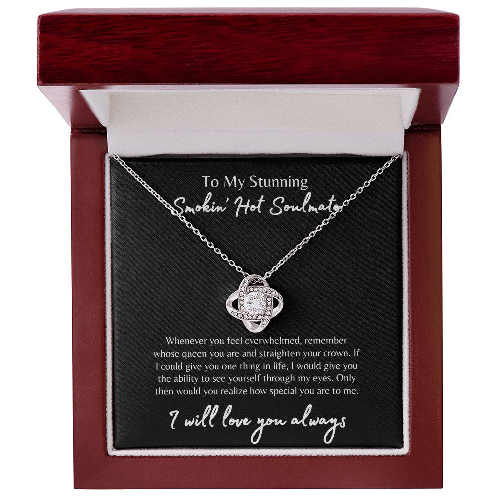 To My Smokin' Hot Soulmate Necklace, Soulmate Gift, Jewelry Gift for Her, Love Necklace, Anniversary Gift