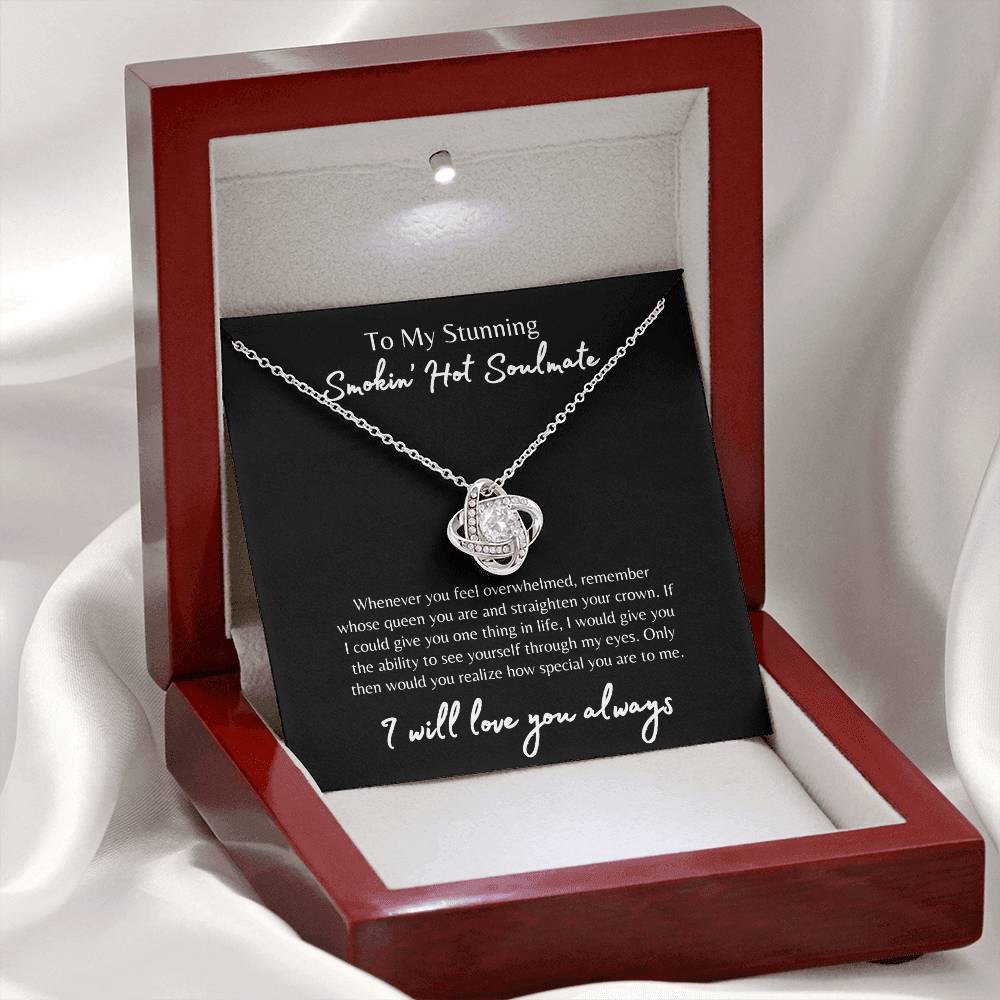 To My Smokin' Hot Soulmate Necklace, Soulmate Gift, Jewelry Gift for Her, Love Necklace, Anniversary Gift