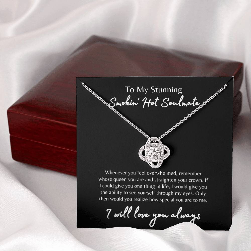 To My Smokin' Hot Soulmate Necklace, Soulmate Gift, Jewelry Gift for Her, Love Necklace, Anniversary Gift