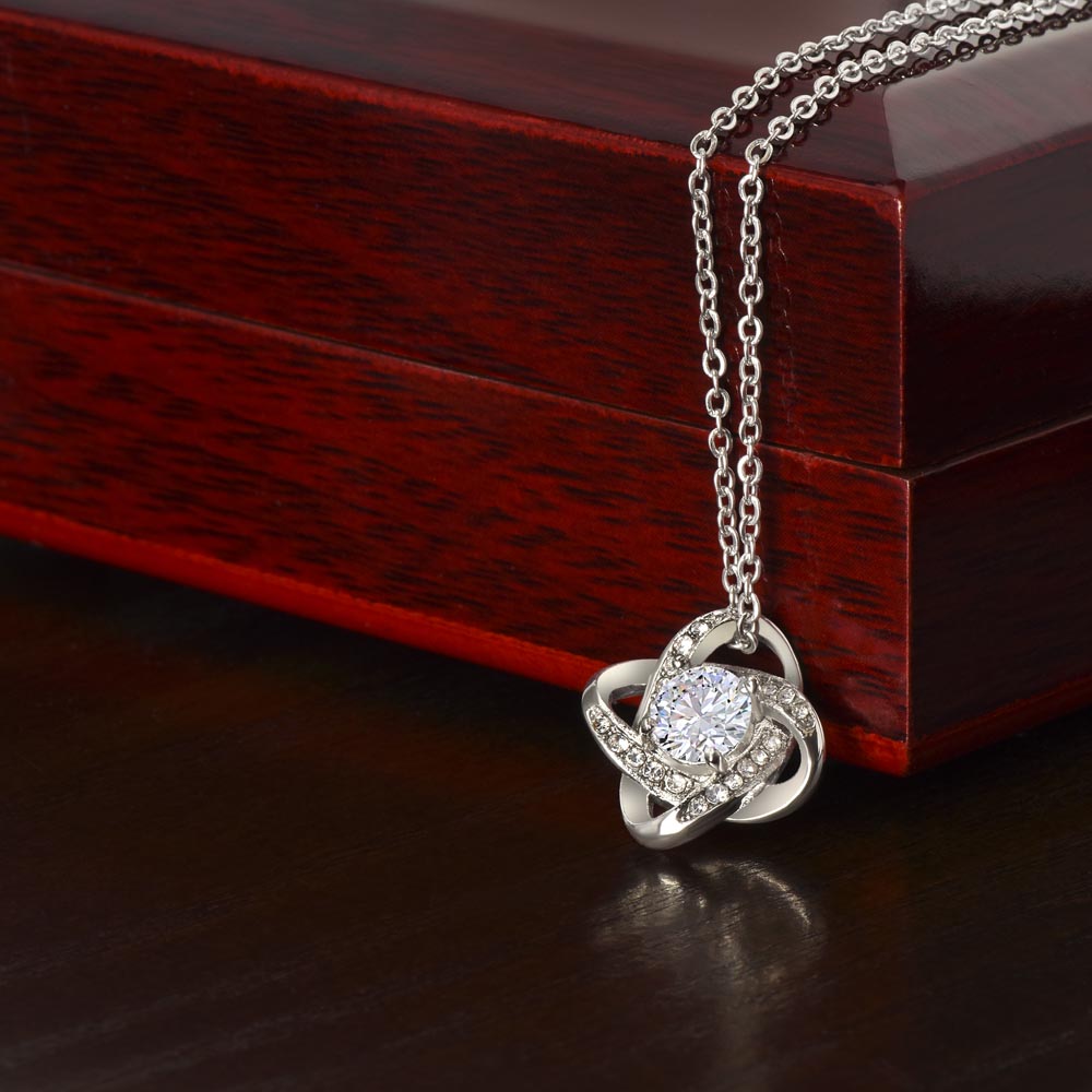 To My Wife, I Love You, Thank you, You and Me, Always & Forever, Love Knot Gift Necklace