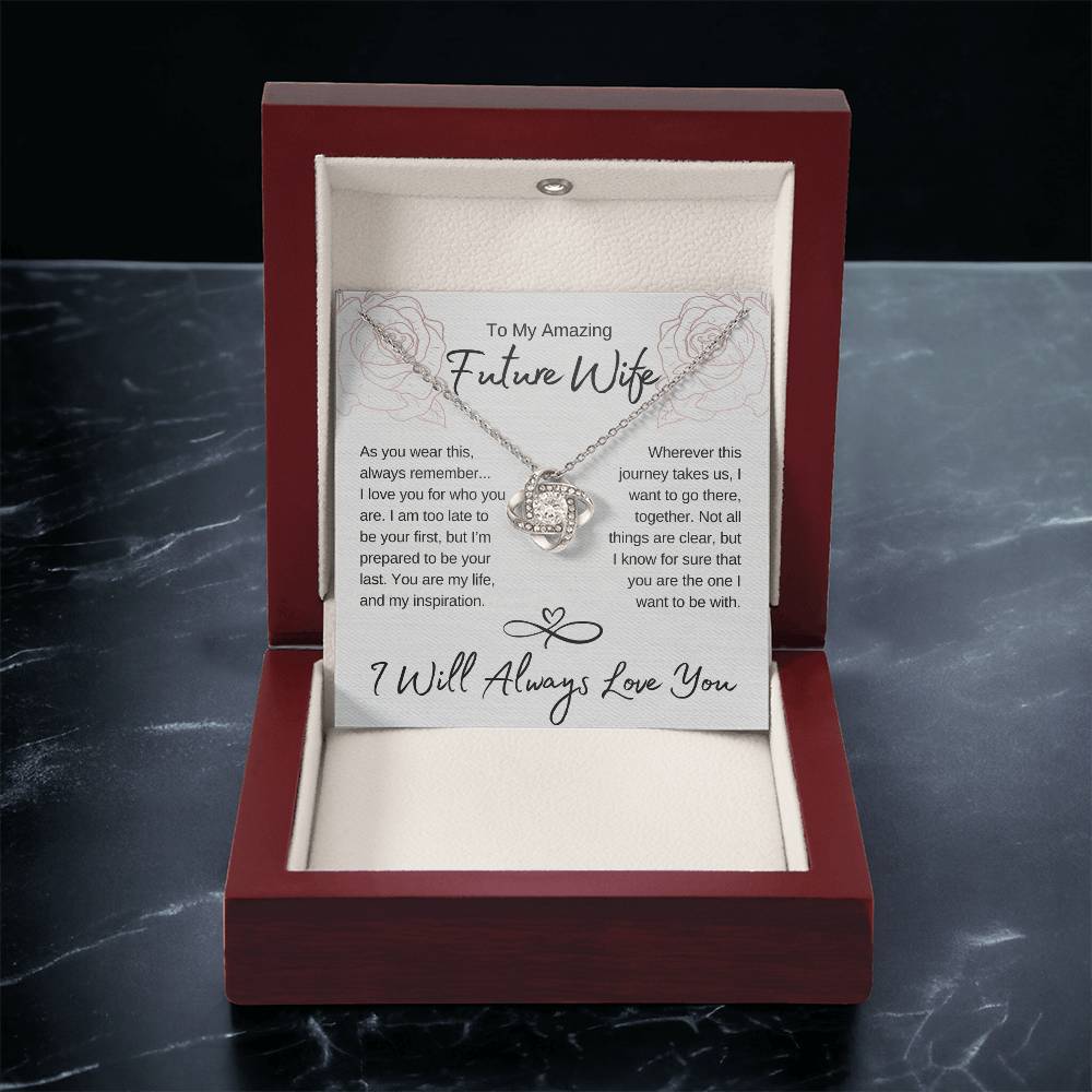 Eternal Love Knot Necklace Gift to Future Wife, Gift for Future Wife