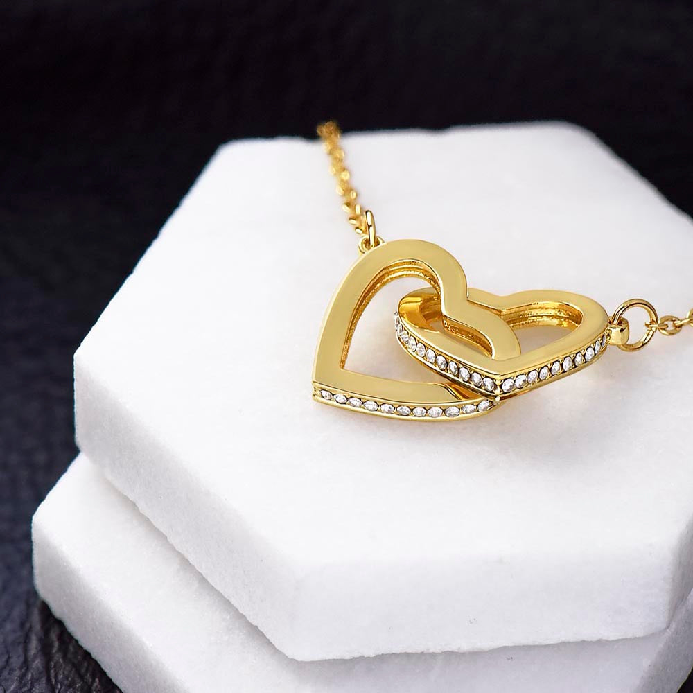 Interlocking Hearts Apology Gift Necklace for Her, I'm Sorry Interlocking Hearts Gift Necklace, Forgive Me Interlocking Hearts Gift Necklace for Her