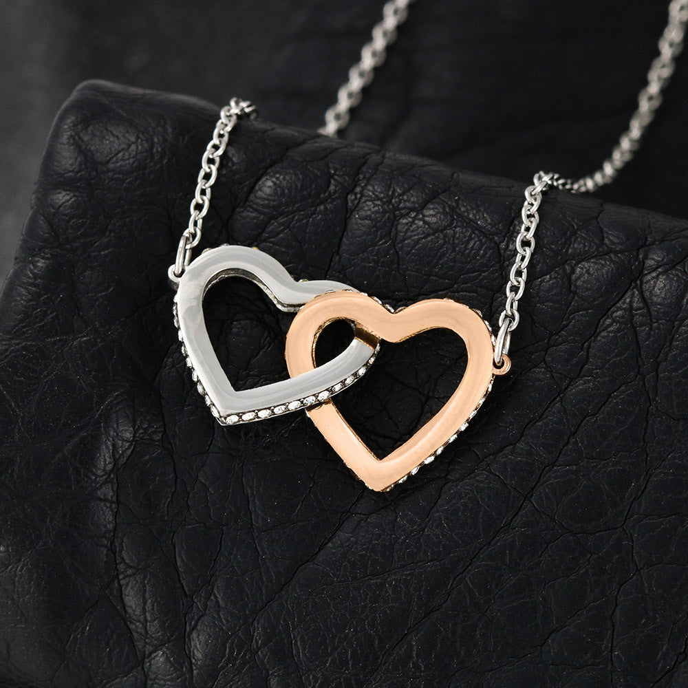 Interlocking Hearts Apology Gift Necklace for Her, I'm Sorry Interlocking Hearts Gift Necklace, Forgive Me Interlocking Hearts Gift Necklace for Her