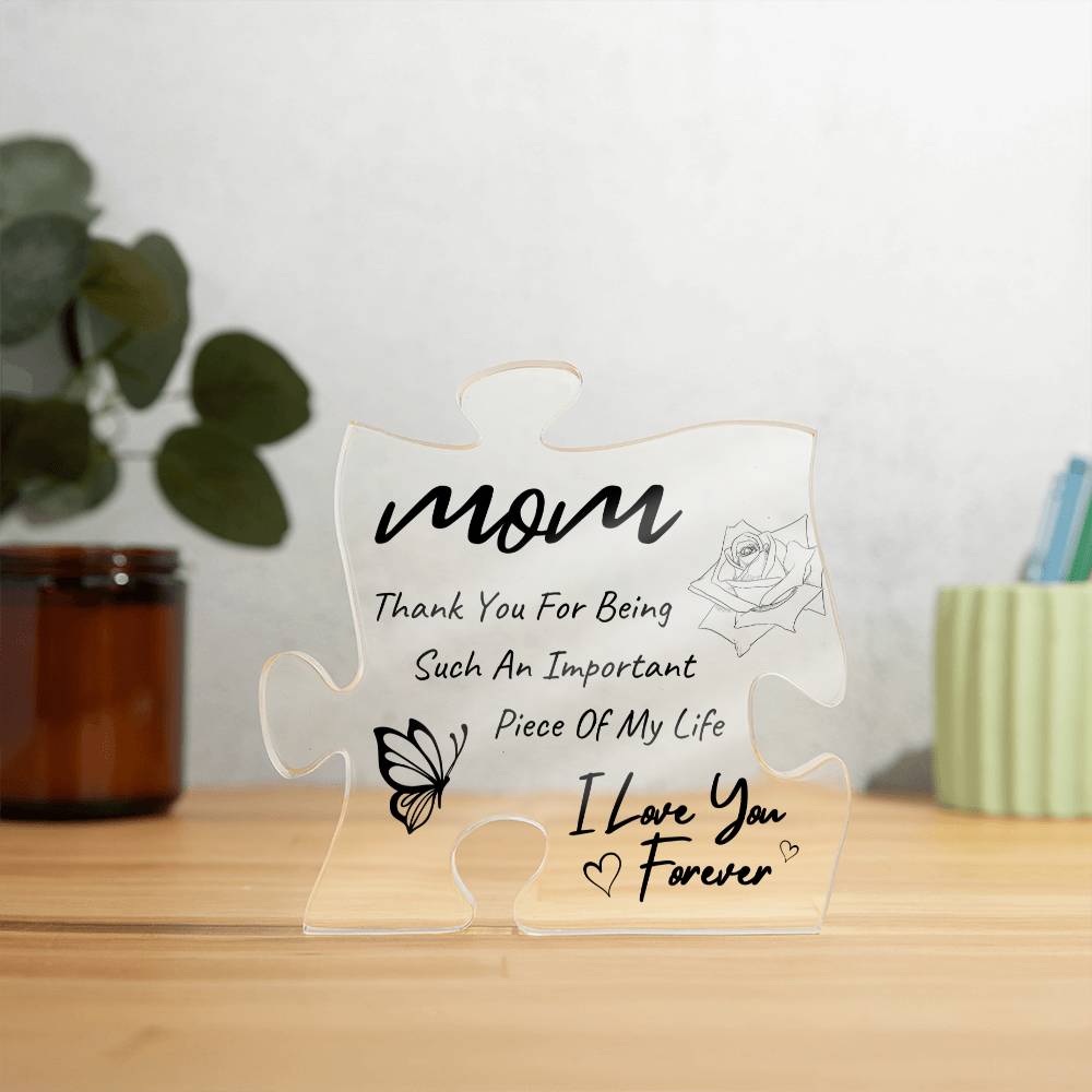 Printed Acrylic Puzzle Table Décor For Mother's Day, Birthday, Just Because Gift