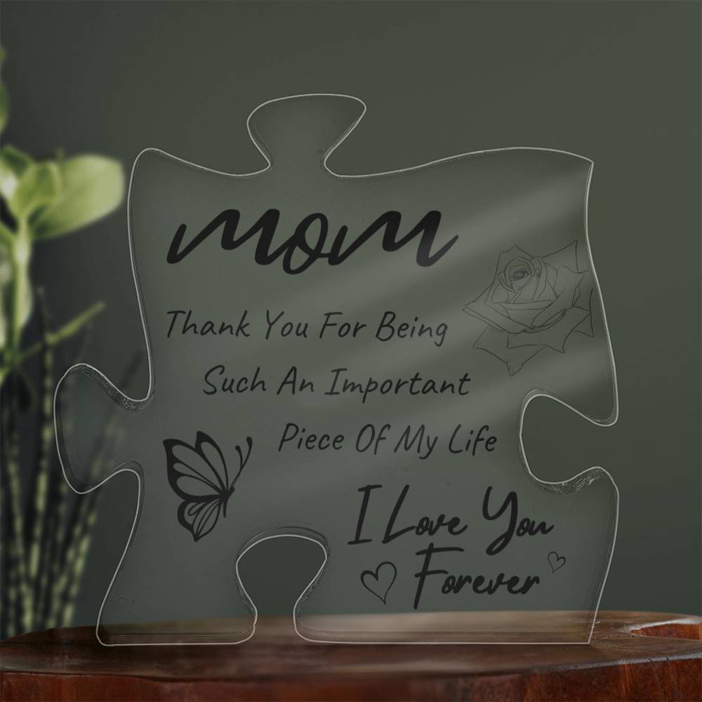 Printed Acrylic Puzzle Table Décor For Mother's Day, Birthday, Just Because Gift