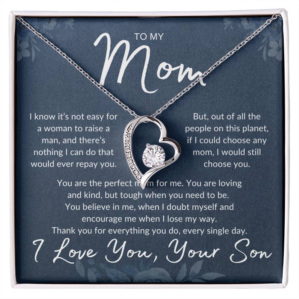 Mom's Love Necklace, from Son | Mother's Day, Holiday, Special Occasion Gift Necklace