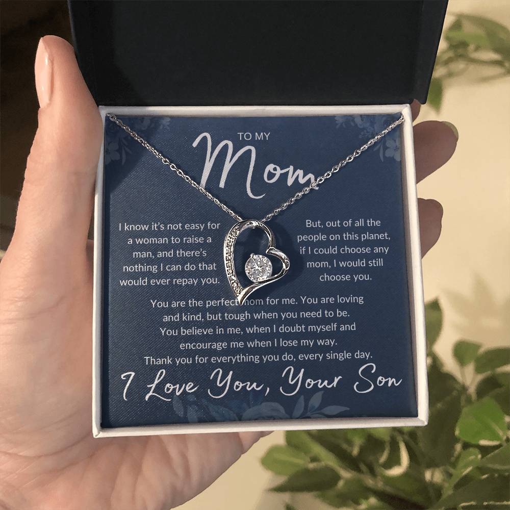 Mom's Love Necklace, from Son | Mother's Day, Holiday, Special Occasion Gift Necklace