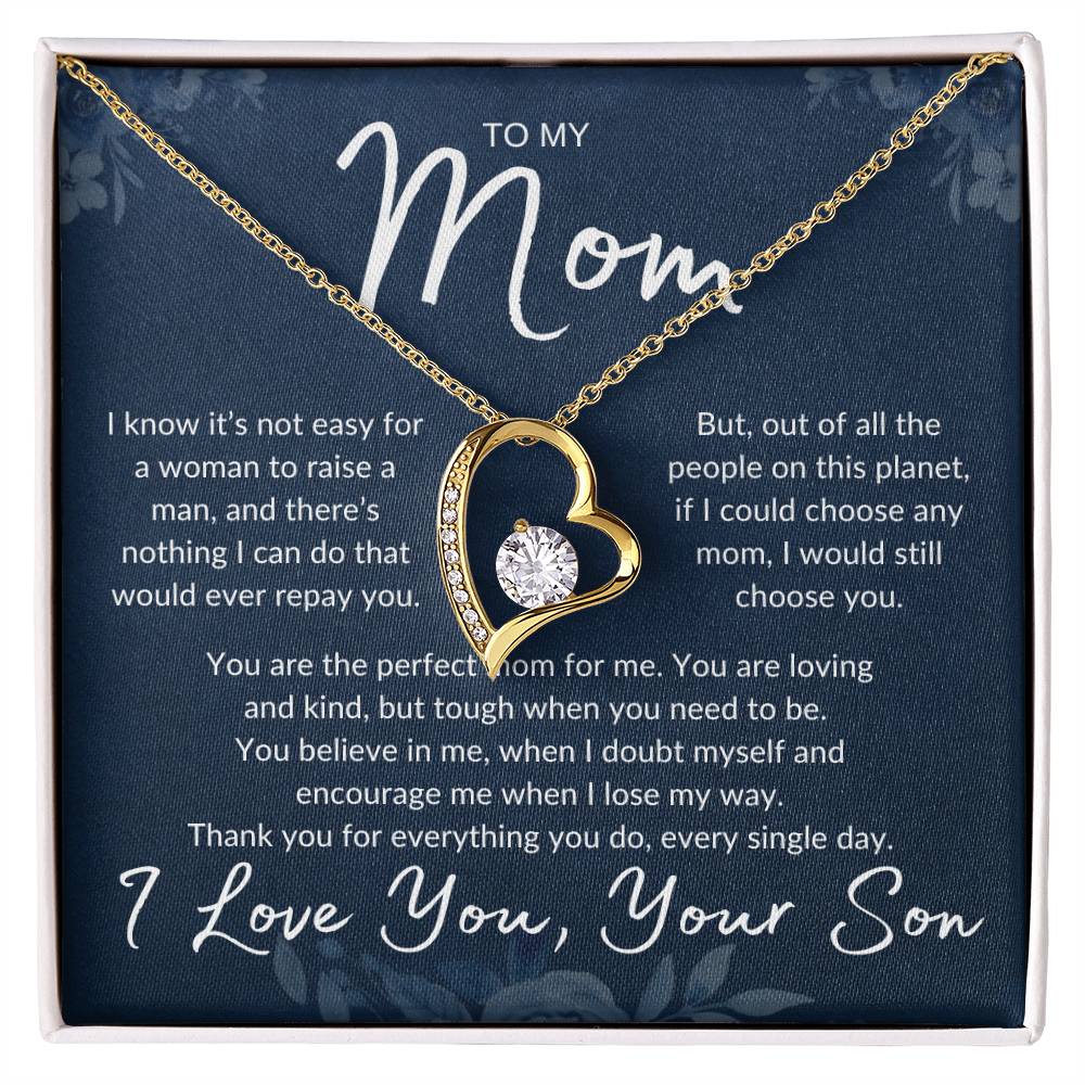 Mom's Love Necklace, from Son | Mother's Day, Holiday, Special Occasion Gift Necklace